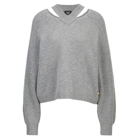 19V69 ITALIA 19V69 ITALIA Trui Florentina grijs gemêleerd