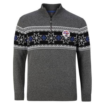 jan vanderstorm Jan Vanderstorm Trui Eeru donkergrijs