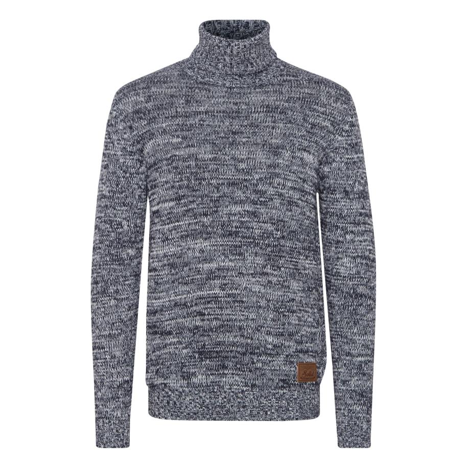 Solid !Solid Trui Philaremo blauw gemêleerd -