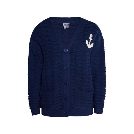 DreiMaster DreiMaster Maritim Gebreid vest crème / donkerblauw