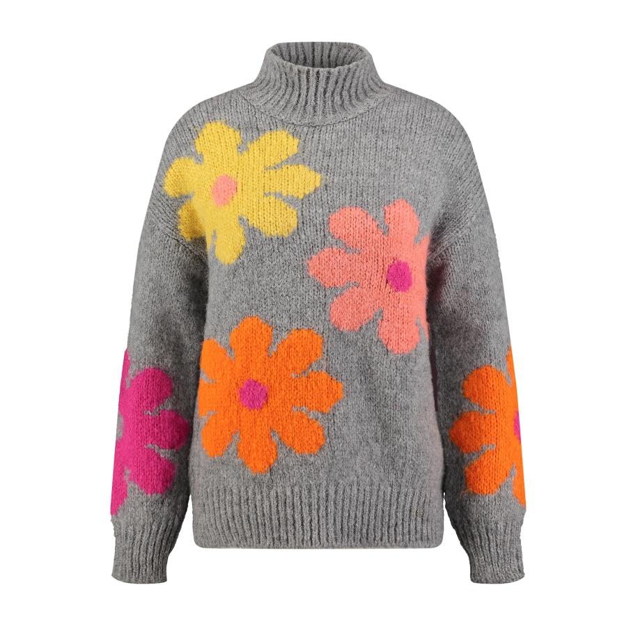 Key Largo Key Largo Trui Hippie geel / grijs / oranje -