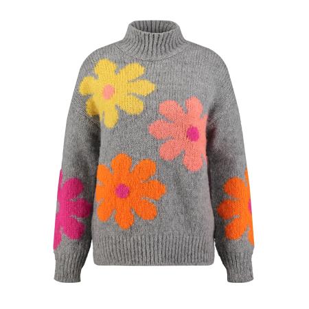 Key Largo Key Largo Trui Hippie geel / grijs / oranje
