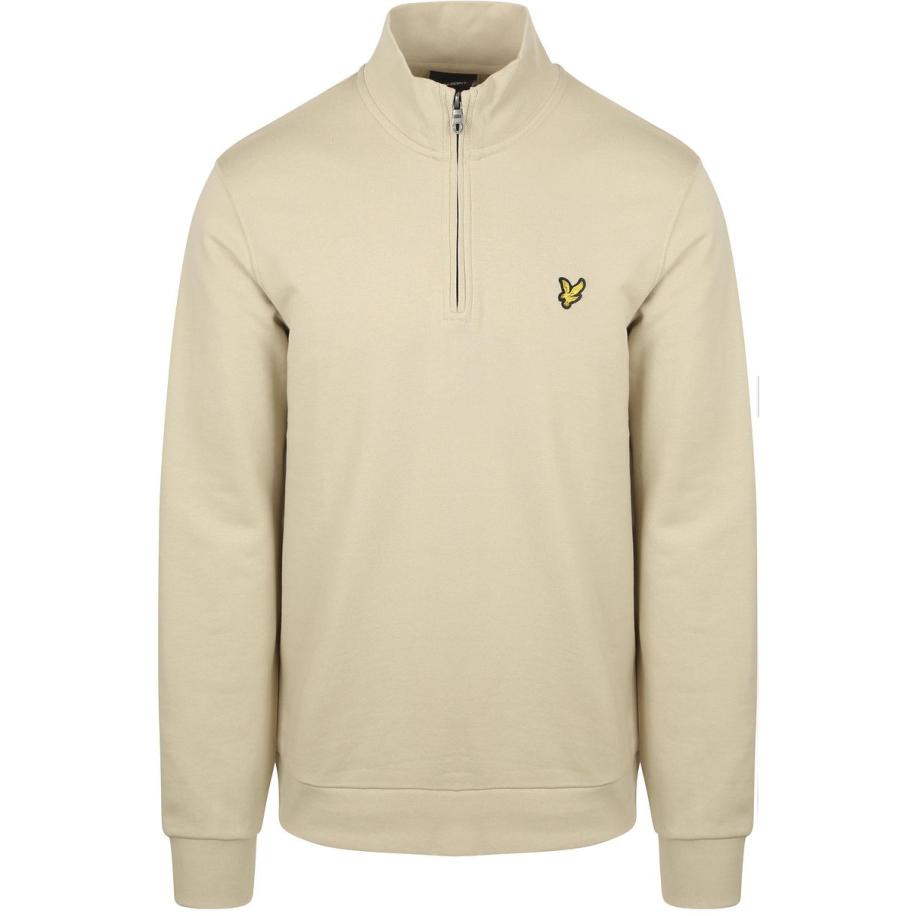 Lyle & Scott Sweat Half Zip Greige Bruin