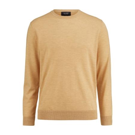 OLYMP SIGNATURE Soft Business Trui caramel, Effen