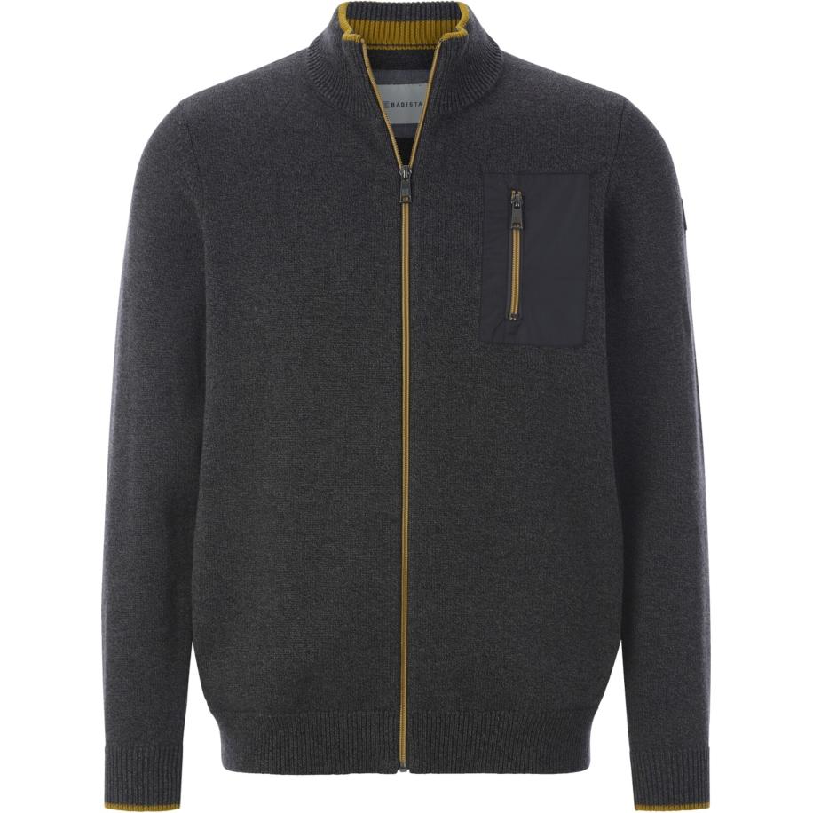 BABISTA BABISTA Gebreid vest Falon grijs gemêleerd -
