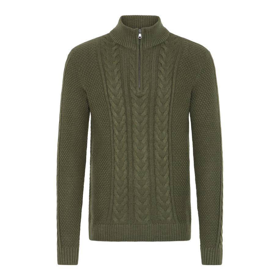 BLEND Trui BHBASIM donkergroen Groen