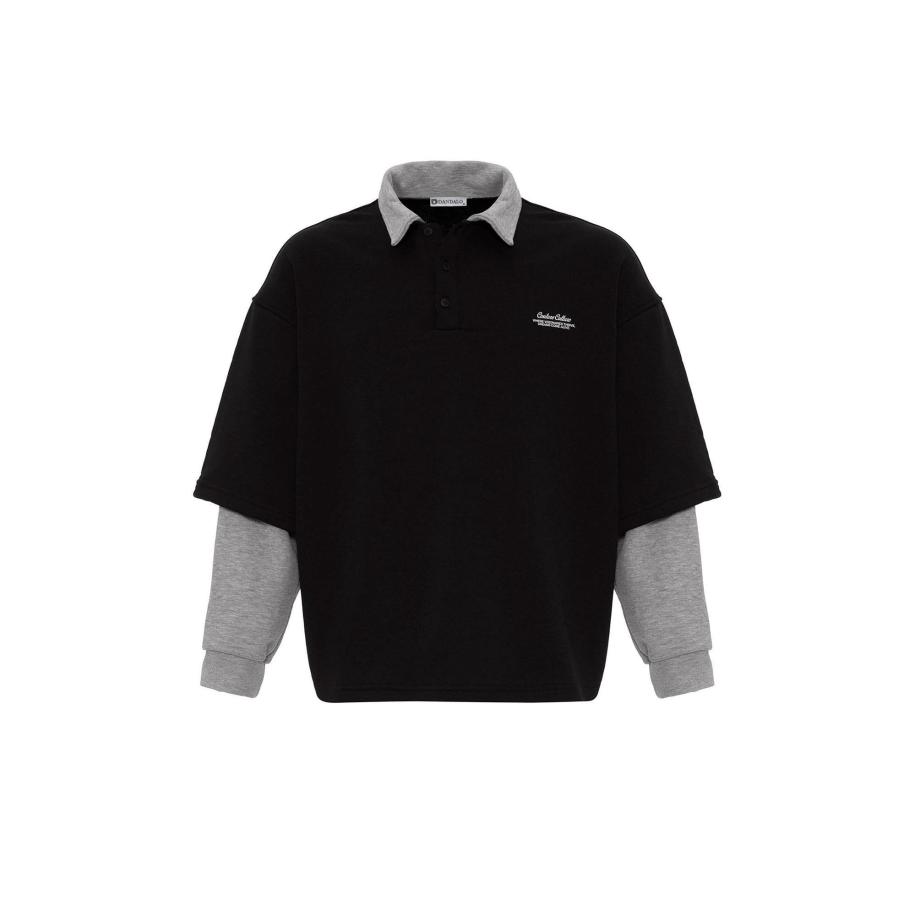 Dandalo Dandalo Sweatshirt lichtgrijs / zwart -