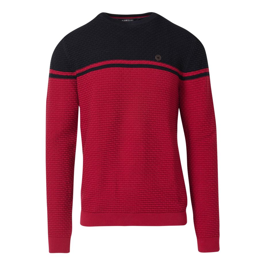 KOROSHI Trui rood / zwart Rood