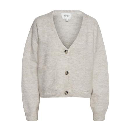 Vero Moda VERO MODA Gebreid vest VMGemma grijs gemêleerd