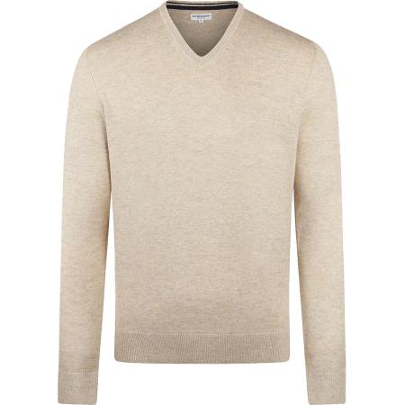 McGregor Trui Merino Blend V-Hals Sand
