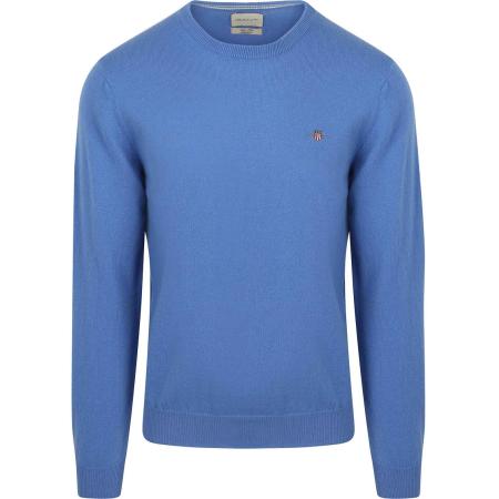 Gant Pullover Lamswol Mid Blauw