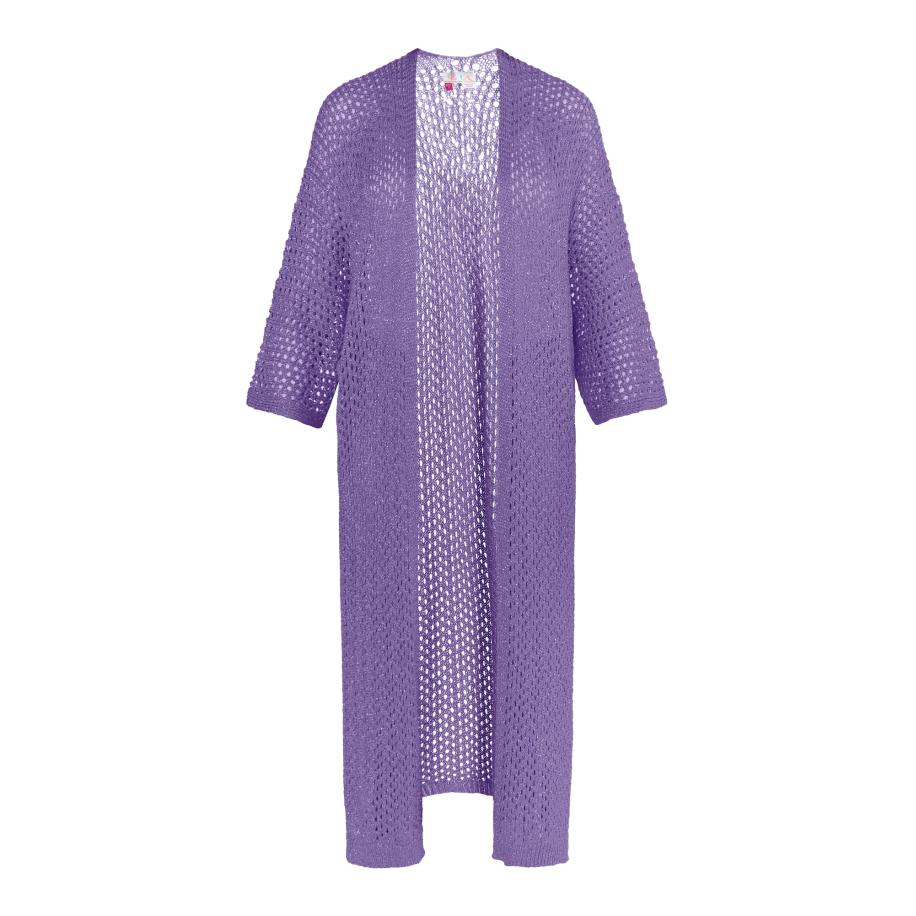 IZIA IZIA Gebreid vest lila -