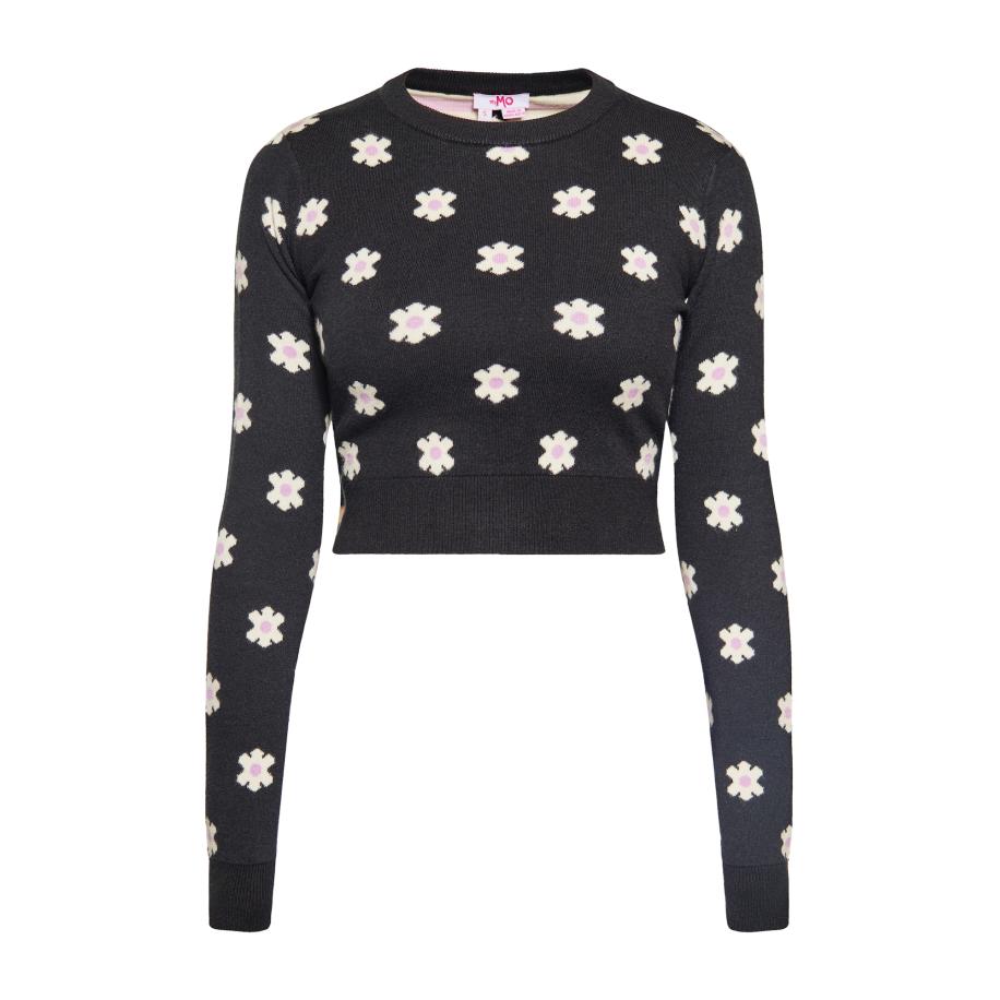 MYMO MYMO Trui zwart / wit -