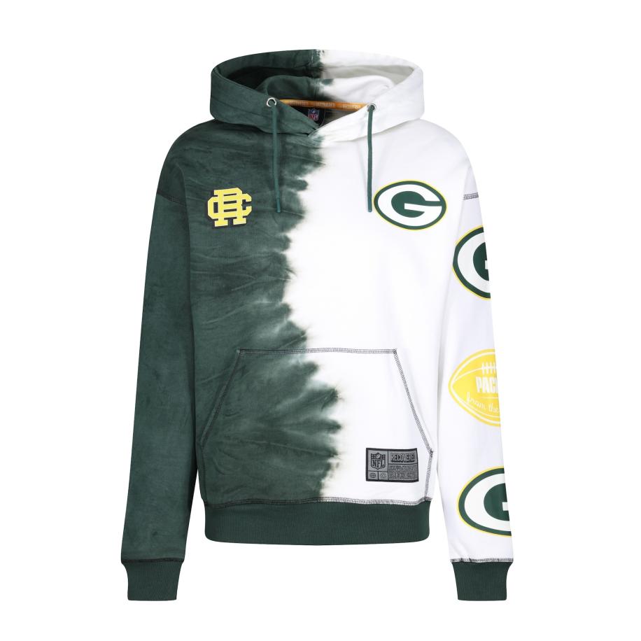 Recovered Recovered Sweatshirt NFL Packers Ink Dye Effect On groen -