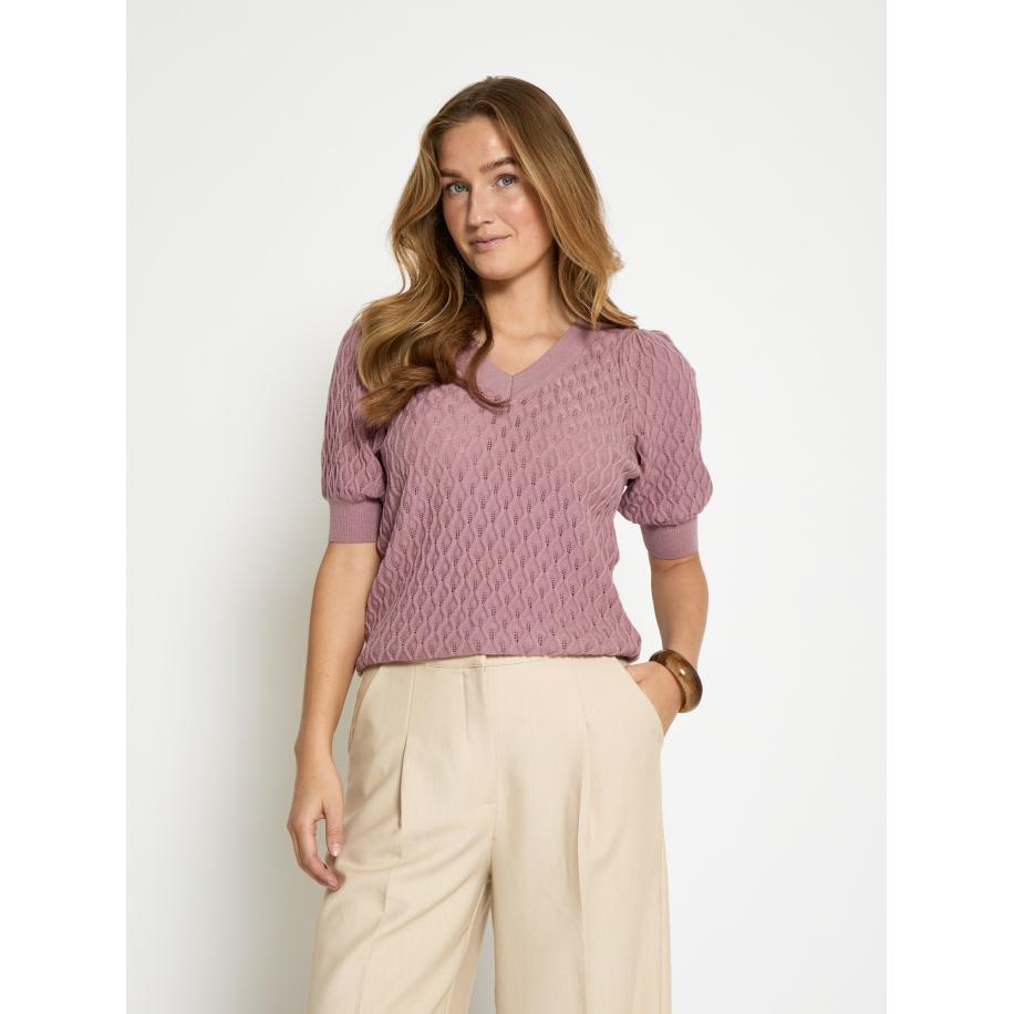 Peppercorn Trui Rosalia rosé Roze