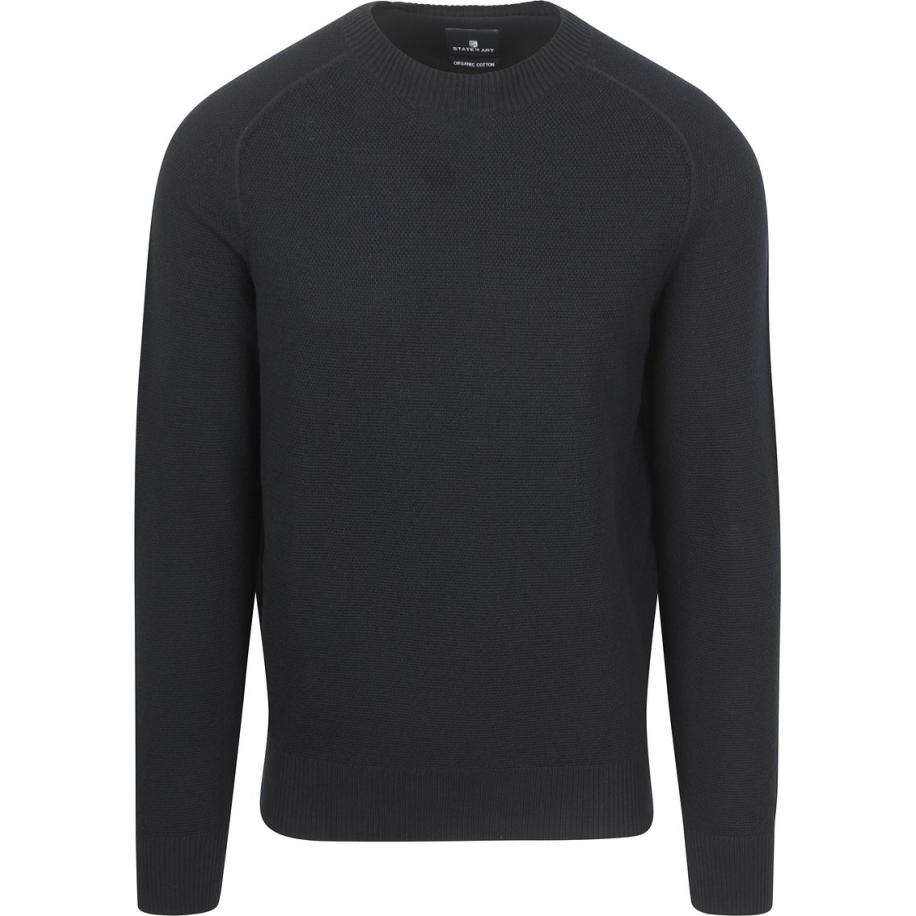 State Of Art Trui Structure Navy Blauw
