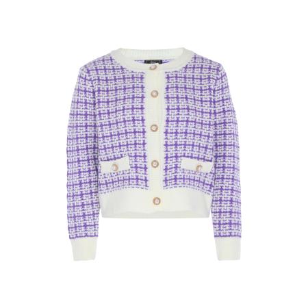 Faina faina Gebreid vest sering / wit