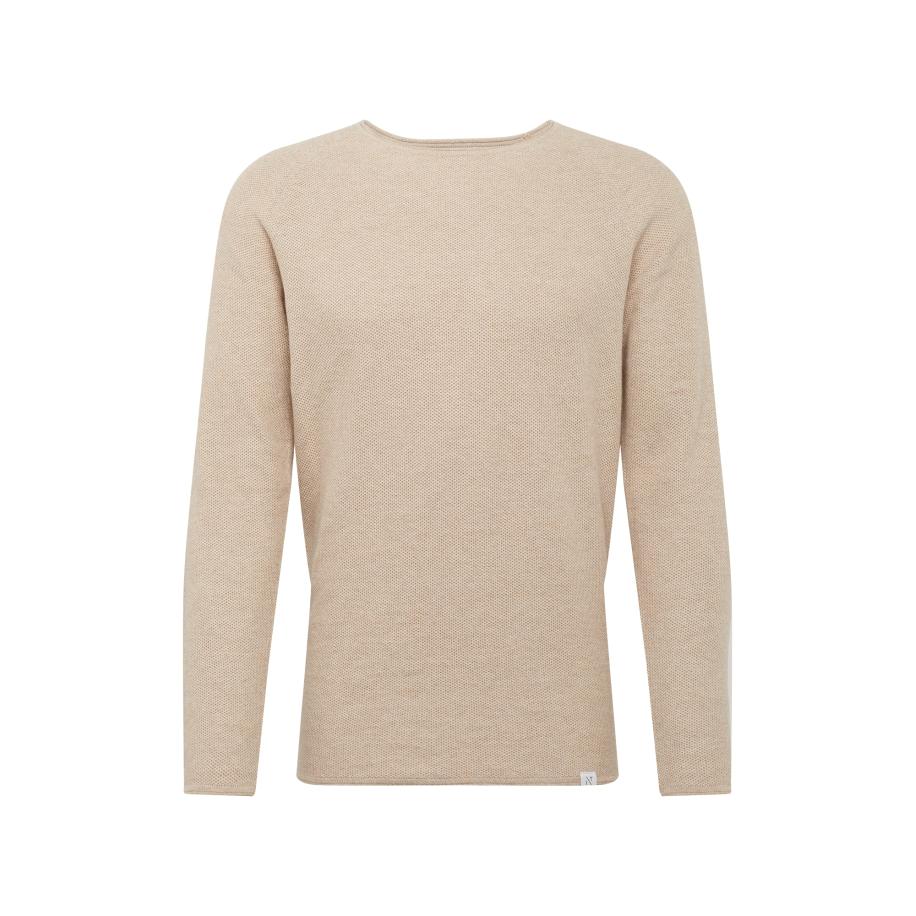 NOWADAYS Trui Honeycomb taupe / cappuccino / zwart Bruin