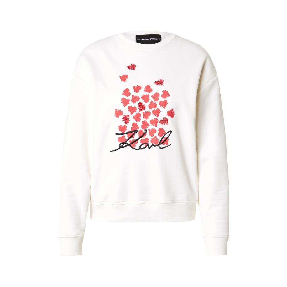 Karl Lagerfeld Karl Lagerfeld Sweatshirt rood / zwart / wit -