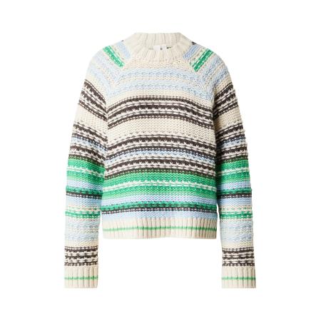 YAS YAS Trui YASBIBI ecru / lichtblauw / antraciet / groen