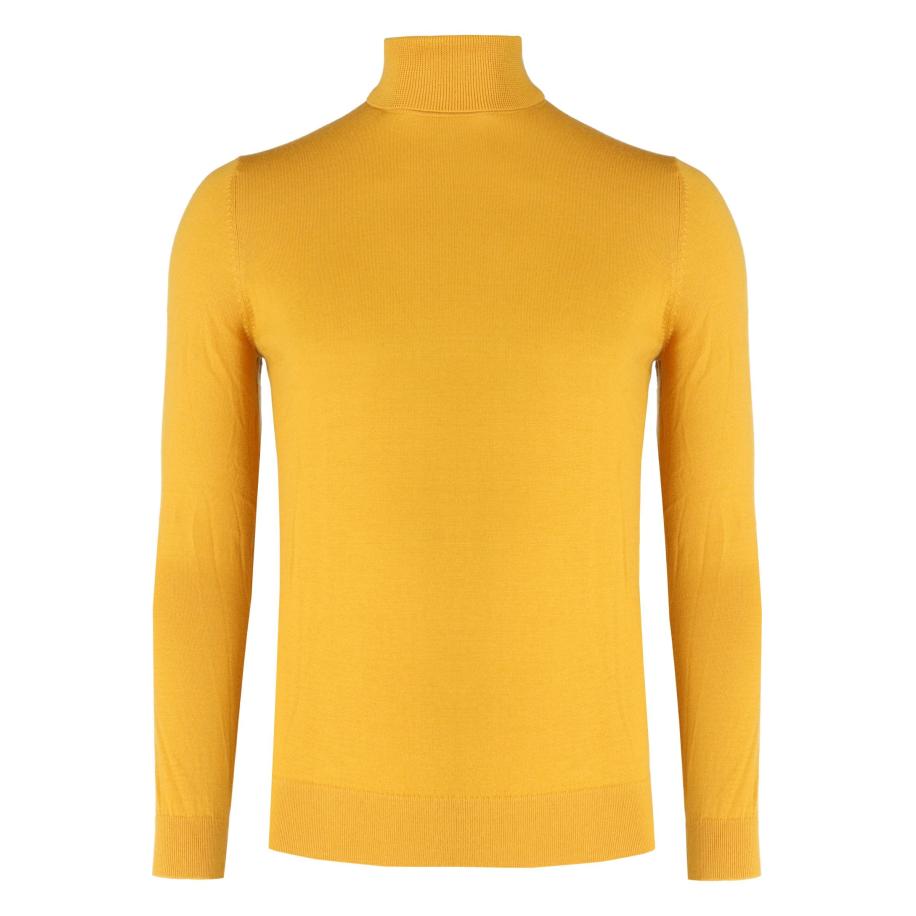 Marvelis Casual Trui Coltrui anijs, Effen Geel