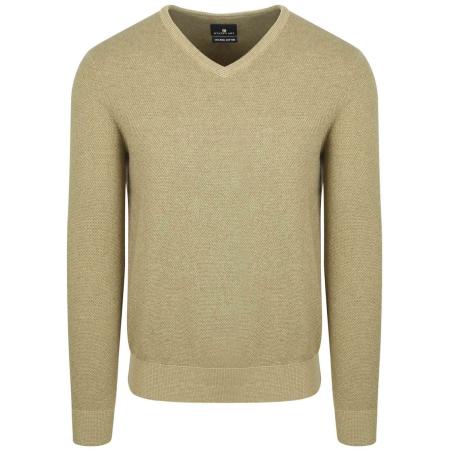 State Of Art Trui Structure V-Neck Groen