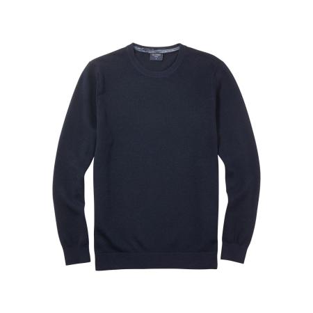 OLYMP Casual Trui ronde hals marine, Effen