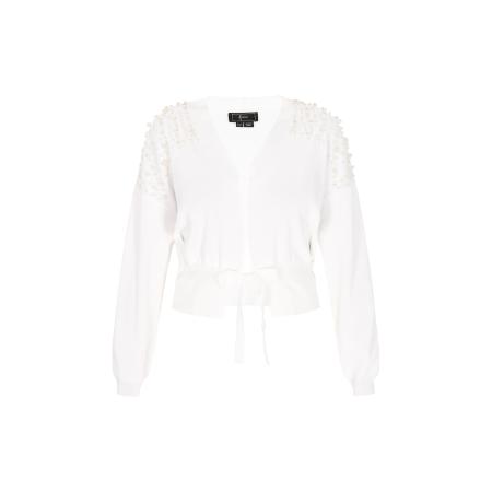 Faina faina Gebreid vest wit