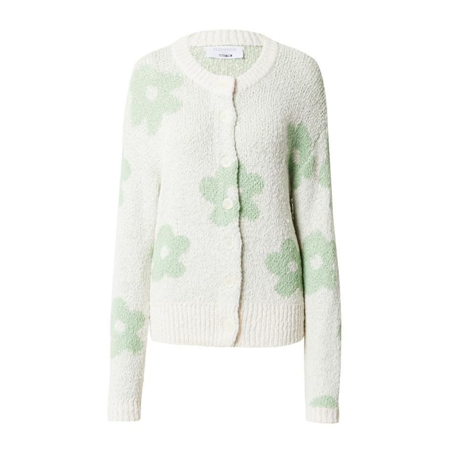 ABOUT YOU florence by mills exclusive for ABOUT YOU Gebreid vest Meadow Flowers lichtgroen / wit -