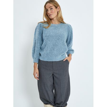 Minus minus Sweatshirt Jennie blauw gemêleerd