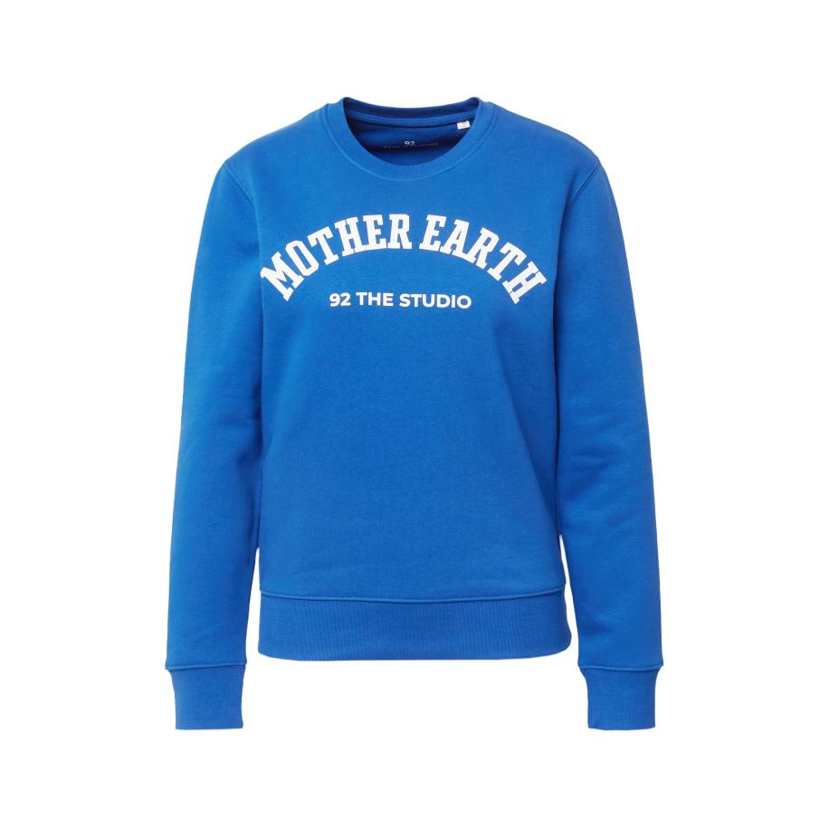 92 The Studio Sweatshirt hemelsblauw / wit Blauw