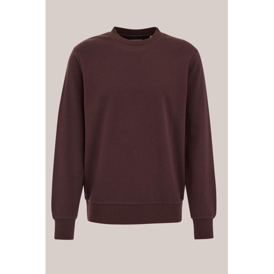 WE Fashion Heren regular fit sweater - Regular fit - Bruin - Katoen - Maat: XS Bruin