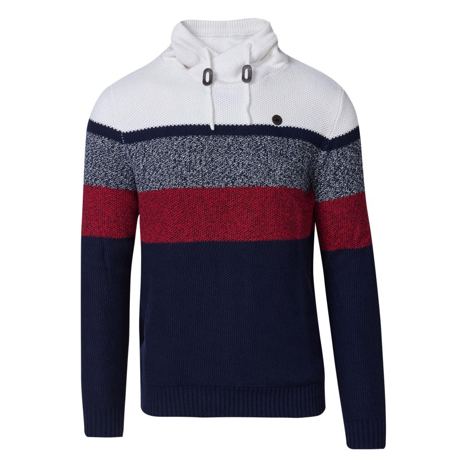KOROSHI Trui navy / rood / wit Blauw