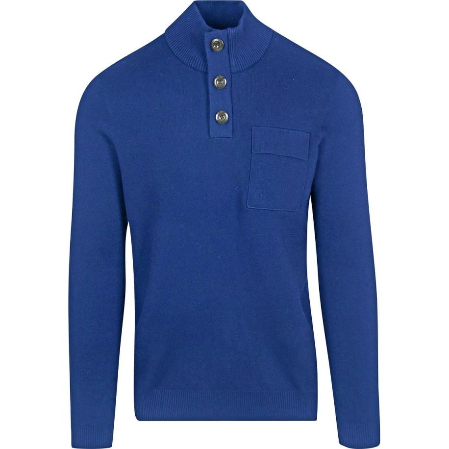 Blue Industry Mocker Pullover Kobaltblauw Blauw