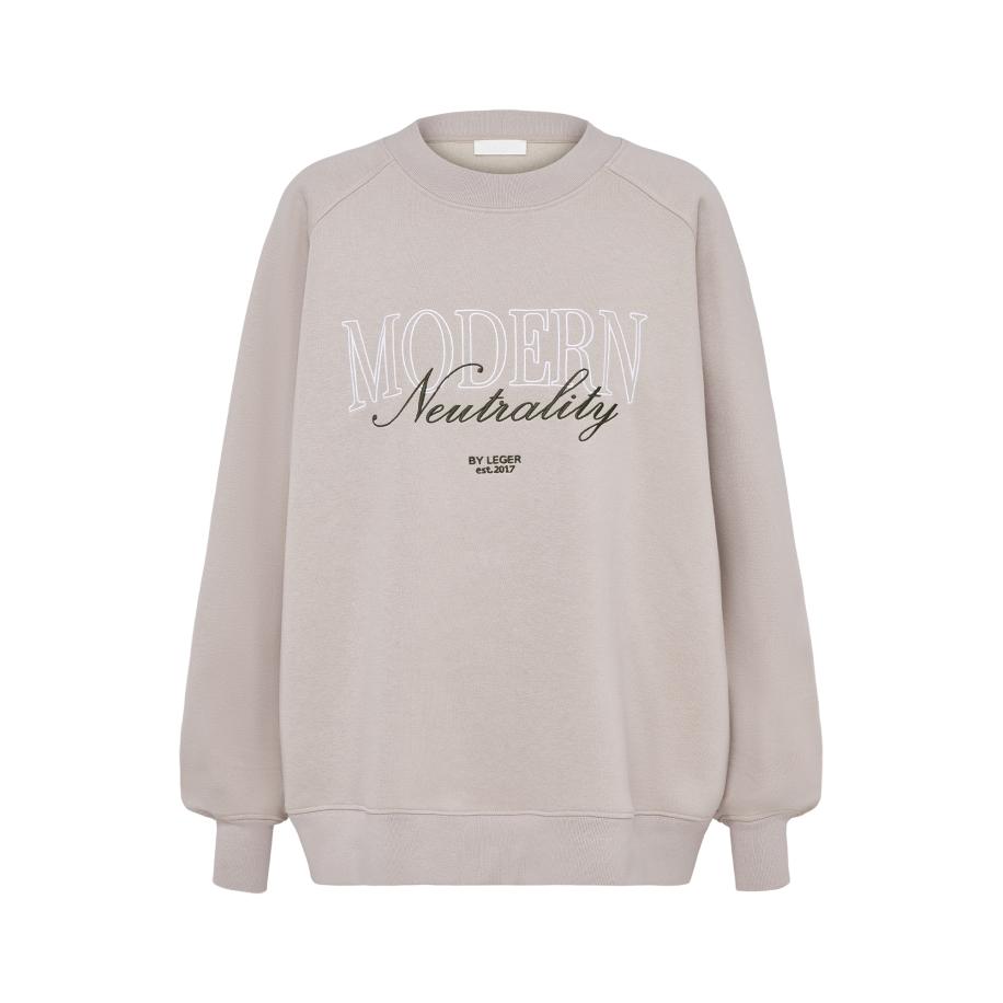 LeGer By Lena Gercke LeGer by Lena Gercke Sweatshirt Maxime greige / zwart / wit -