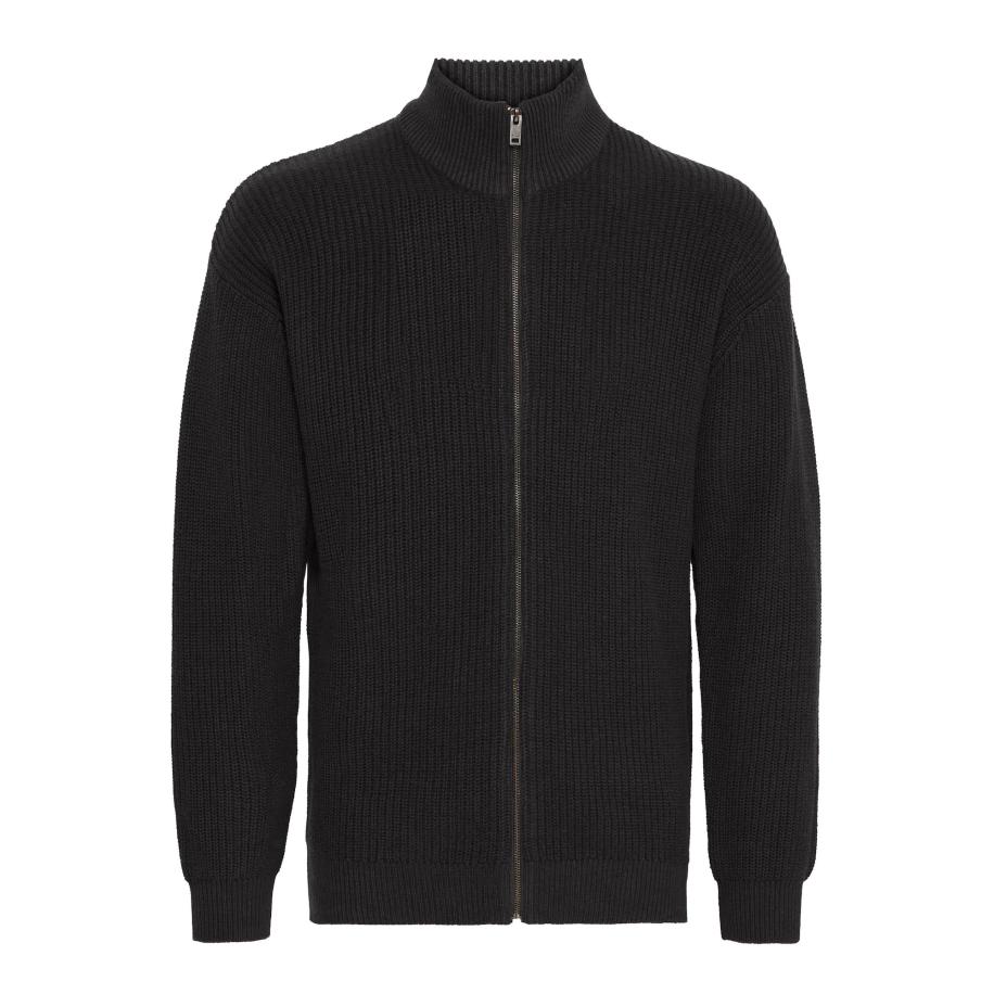 !Solid Gebreid vest zwart Zwart