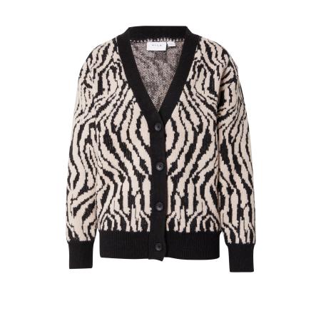 Vila VILA Gebreid vest VIVAYANA nude / zwart