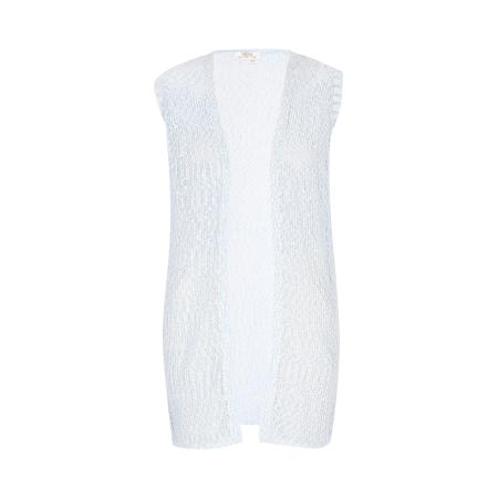 Usha usha FESTIVAL Gebreide bodywarmer Fashion Look lichtblauw / wit