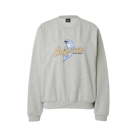 Kaotiko Kaotiko Sweatshirt FLIPPER lichtblauw / geel / grijs gemêleerd / zwart