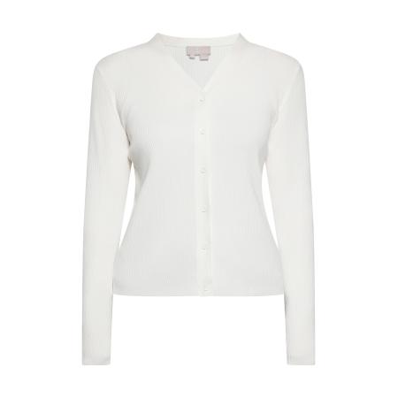 RISA RISA Gebreid vest wolwit