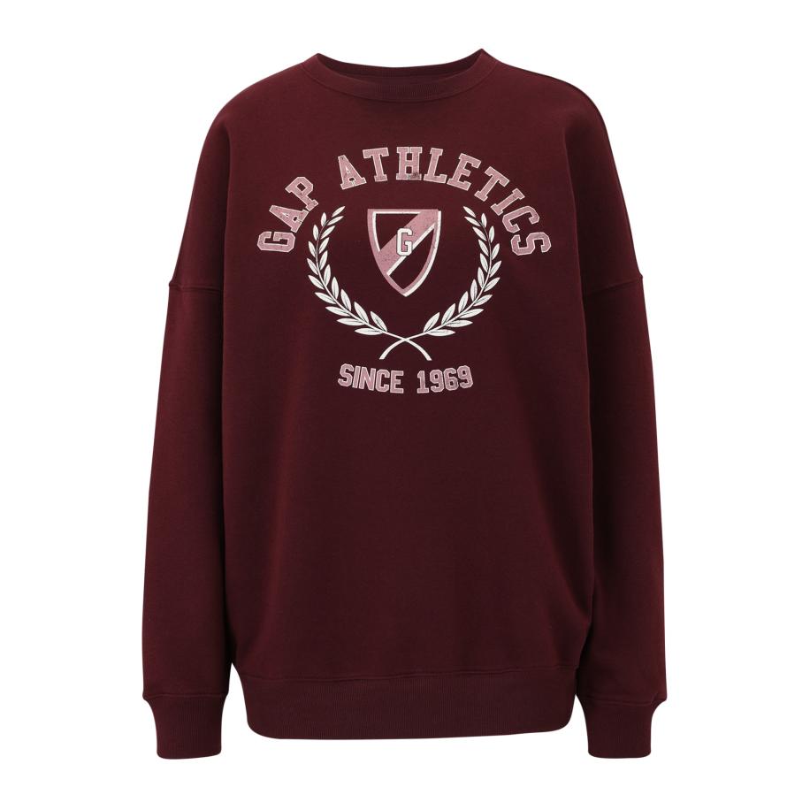 GAP Gap Tall Sweatshirt lichtroze / bourgogne / wit -