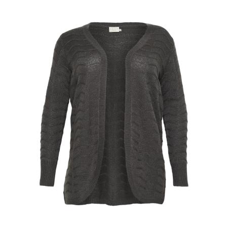 Kaffe KAFFE CURVE Gebreid vest Emana zwart