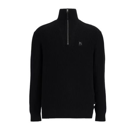 Chasin' CHASIN Trui Oliver Half Zip zwart