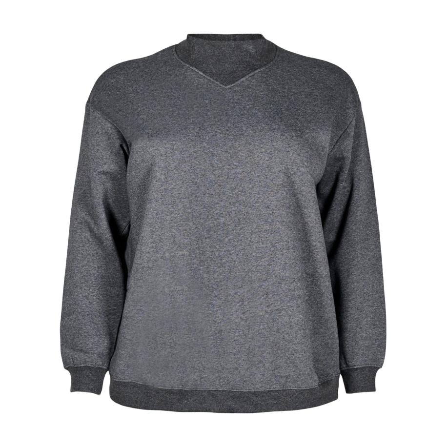 Zizzi Zizzi Sweatshirt Mrikke donkergrijs -