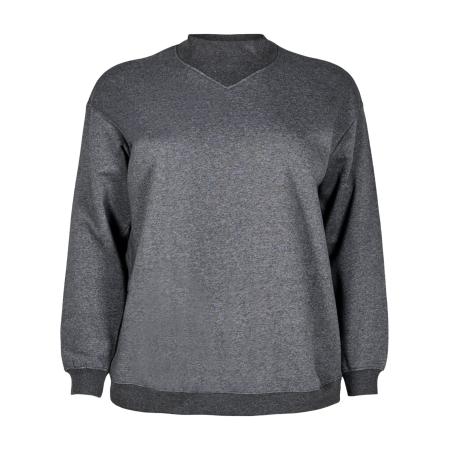 Zizzi Zizzi Sweatshirt Mrikke donkergrijs