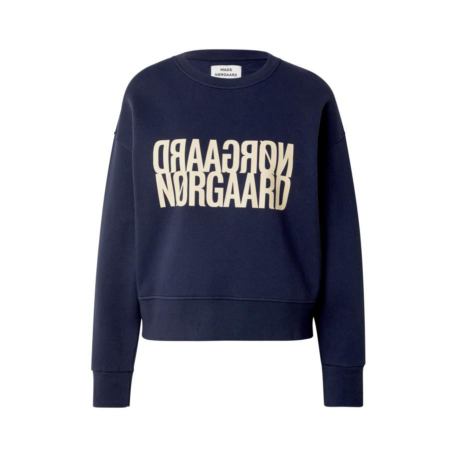 MADS NORGAARD COPENHAGEN MADS NORGAARD COPENHAGEN Sweatshirt Tilvina donkerblauw / lichtgeel -