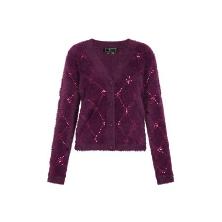 Faina faina Gebreid vest lila