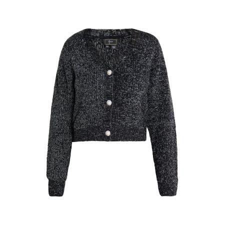 Faina faina Gebreid vest zwart / wit