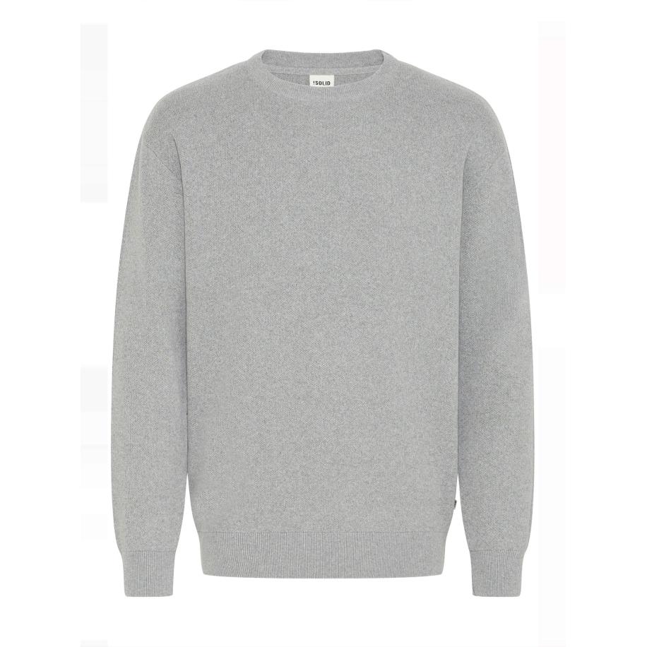 !Solid Trui SDFinnetado grijs gemêleerd Grijs