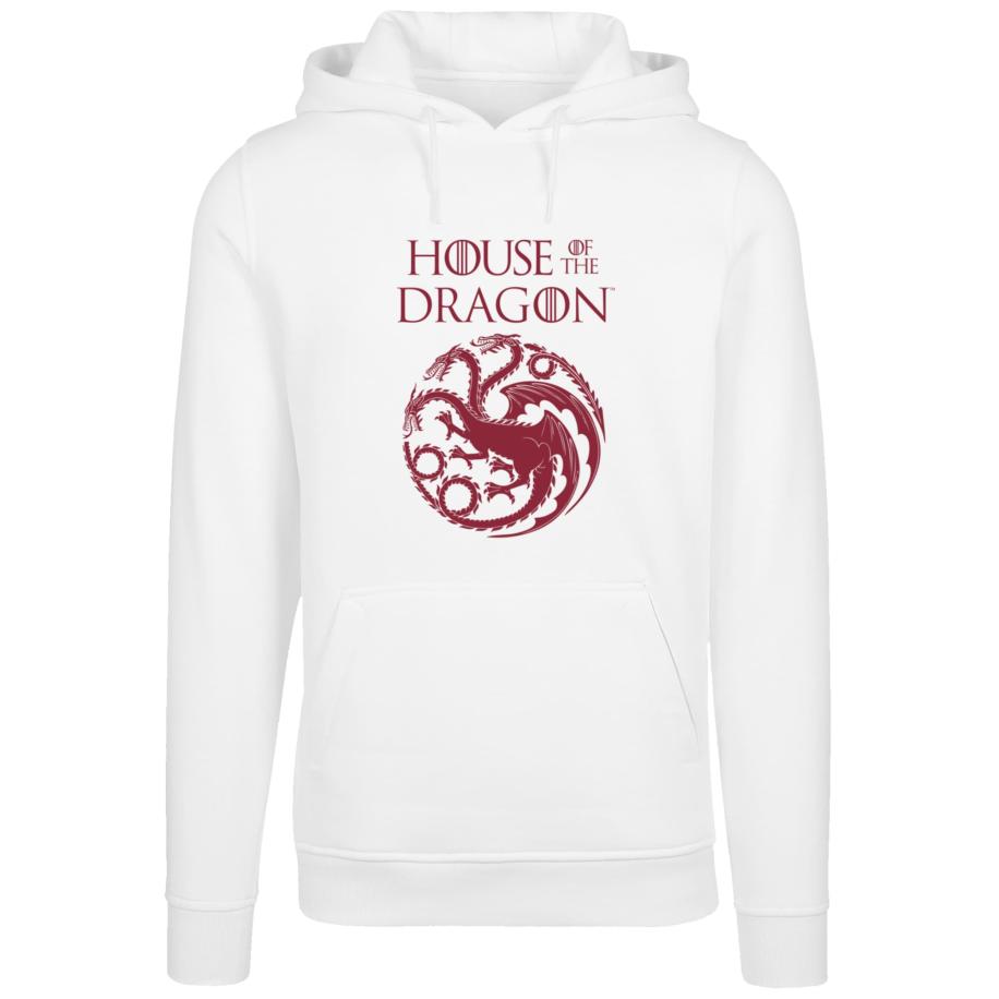 F4NT4STIC F4NT4STIC Sweatshirt House Of The Dragon Targaryen Crest rood / wit -